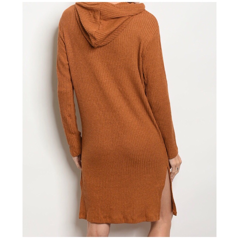 SPECIAL! LAST2️⃣//CAMEL HOODIE DRESS - Picture 3 of 7